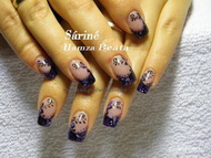 lila kagylólapos kisvirággal